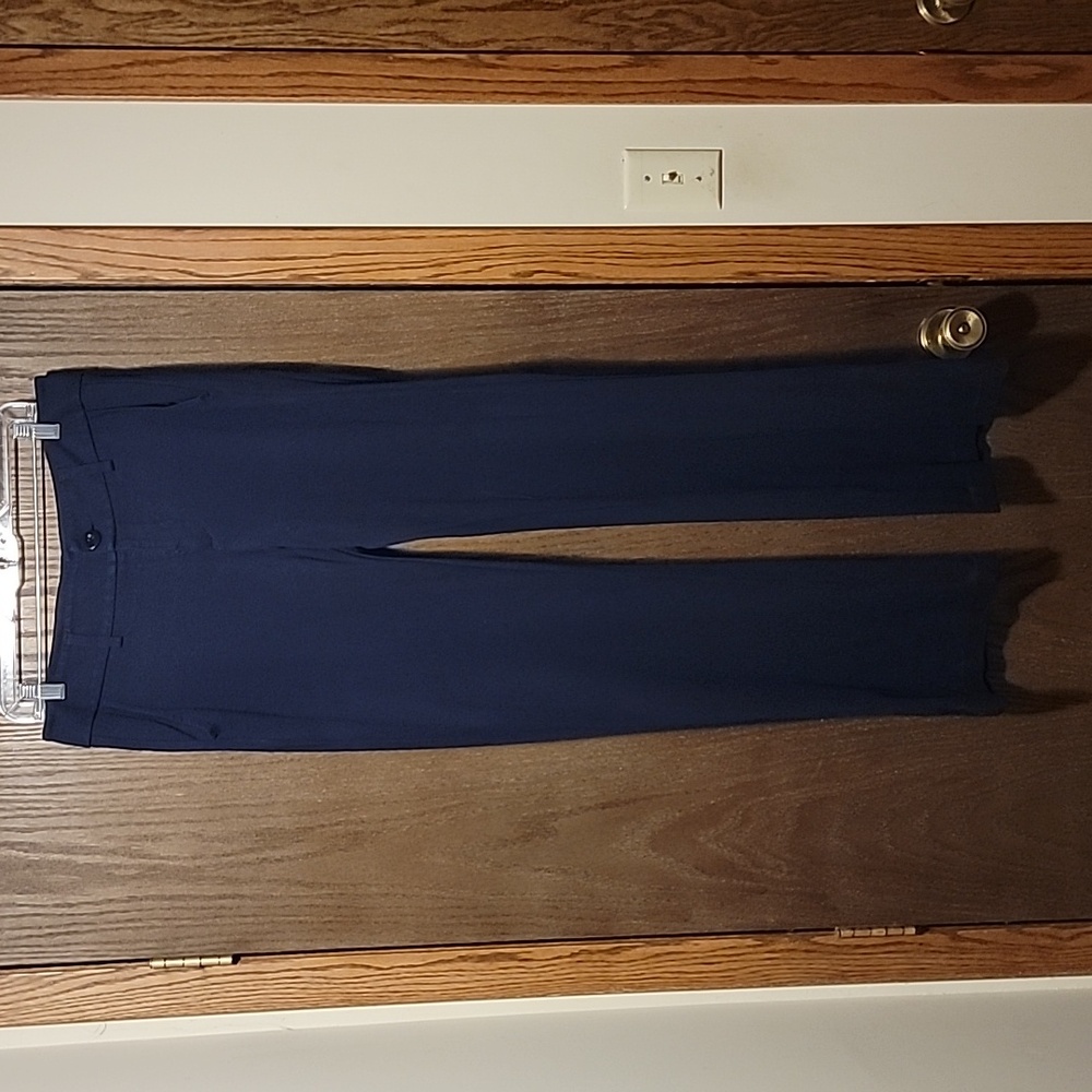 Size 10 vintage cabi navy Ponte dress pants